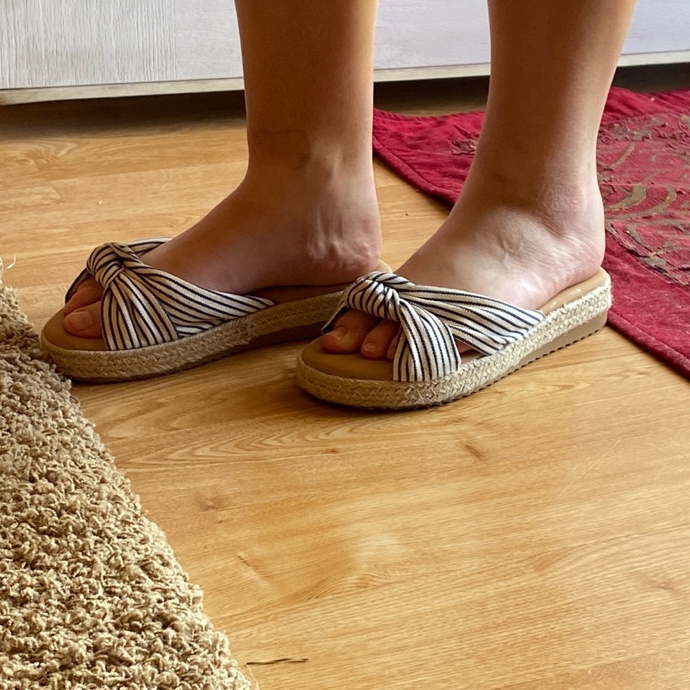Luna Claire’s canvas sandals